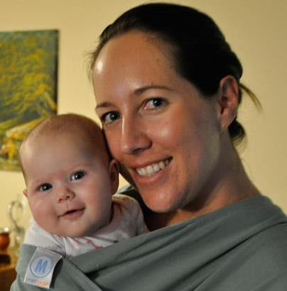 elizabeth millar with her smiling baby