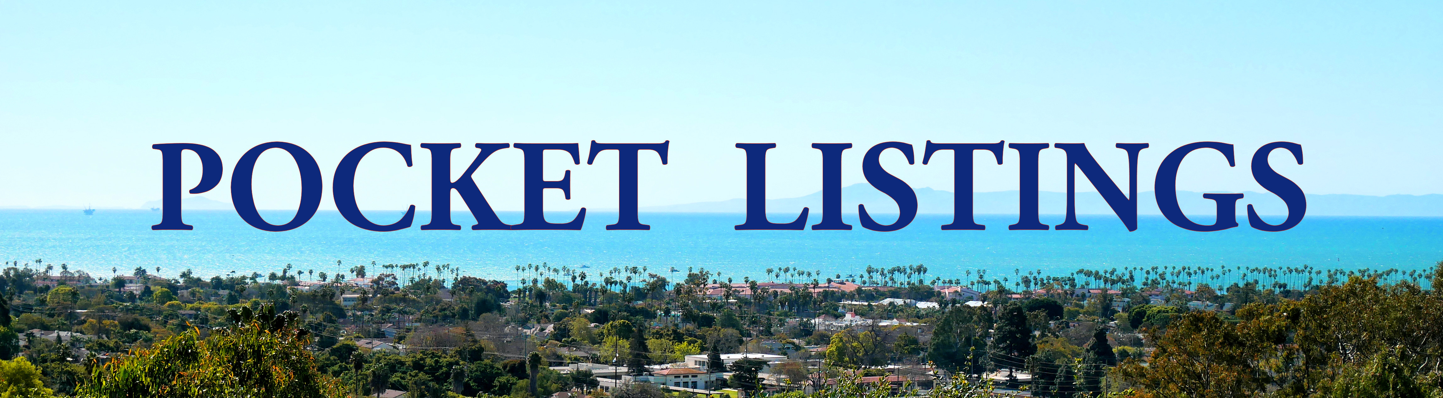 View of Santa Barbara Coastline featuring pocket listings