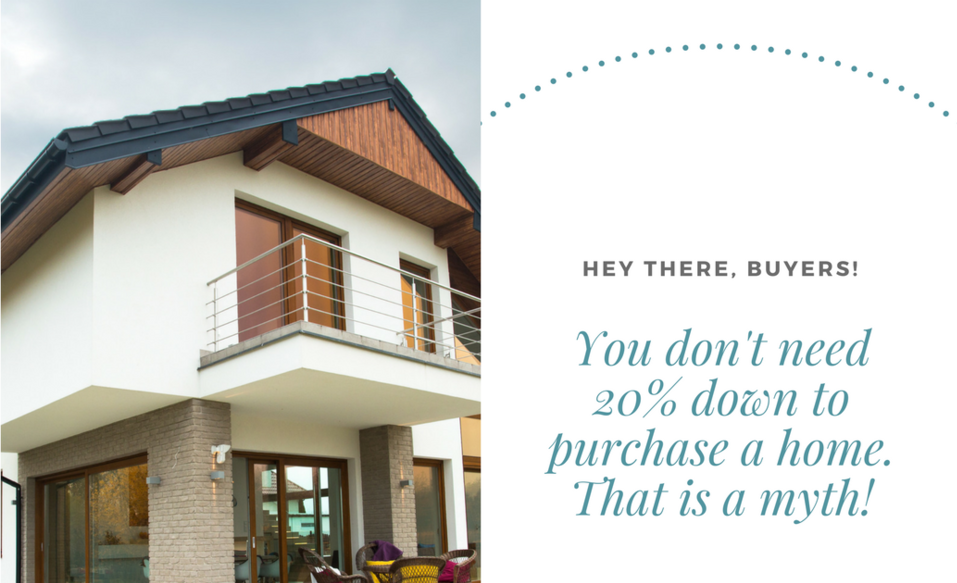You don't need 20 percent down to purchase a home